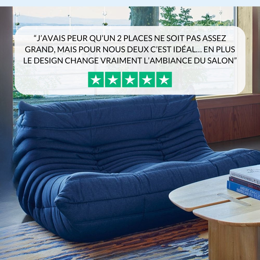 Koto Classic - Canapé Togo Compressé Corde 2 Places