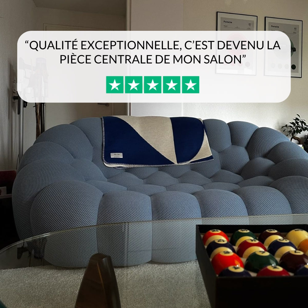 Lumo Classic - Bubble Sofa Compressé Jaune 2 Places