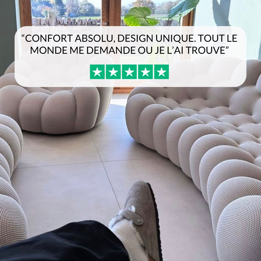 Lumo - Bubble Sofa Compressé Jaune