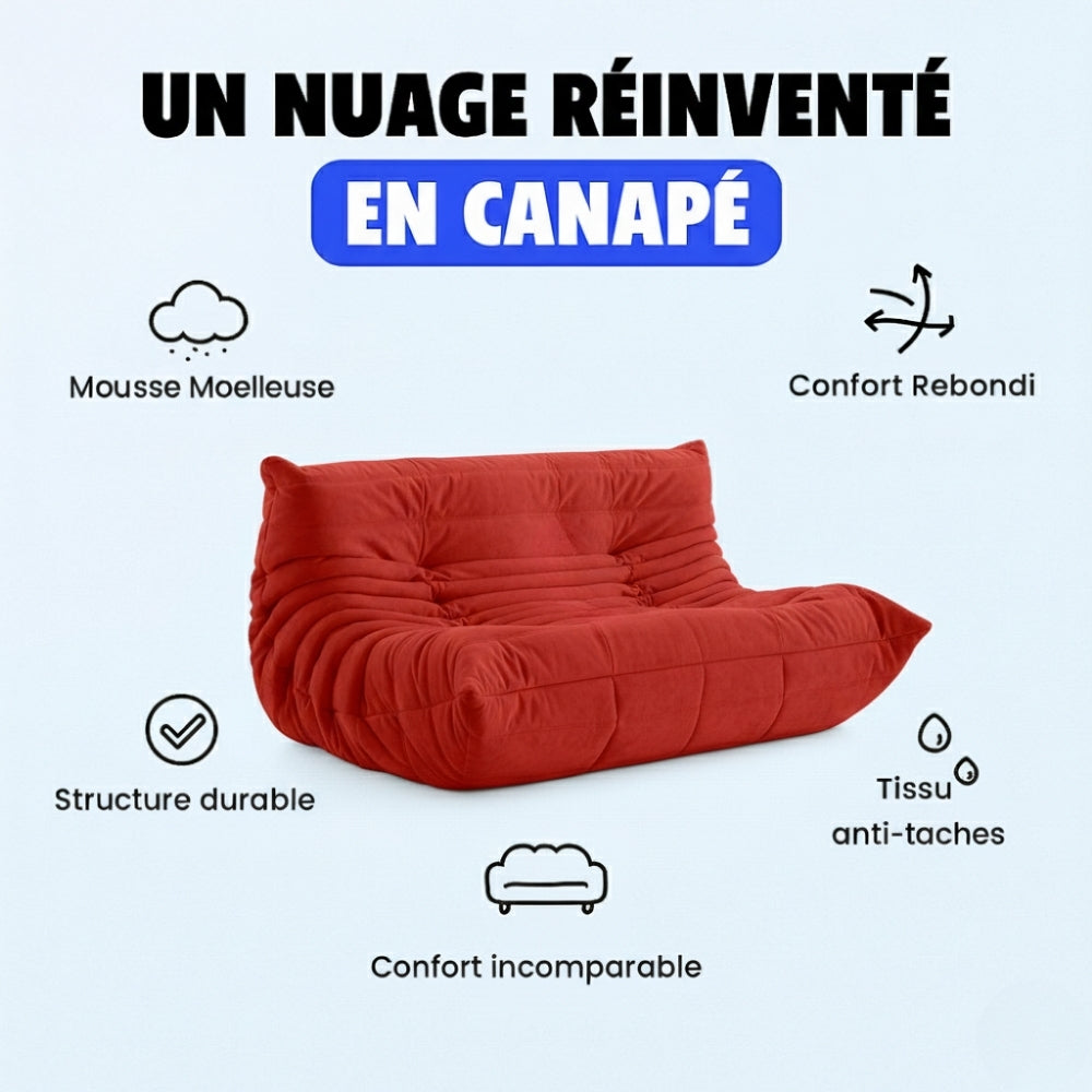 Koto Classic - Canapé Togo Compressé Corde 2 Places