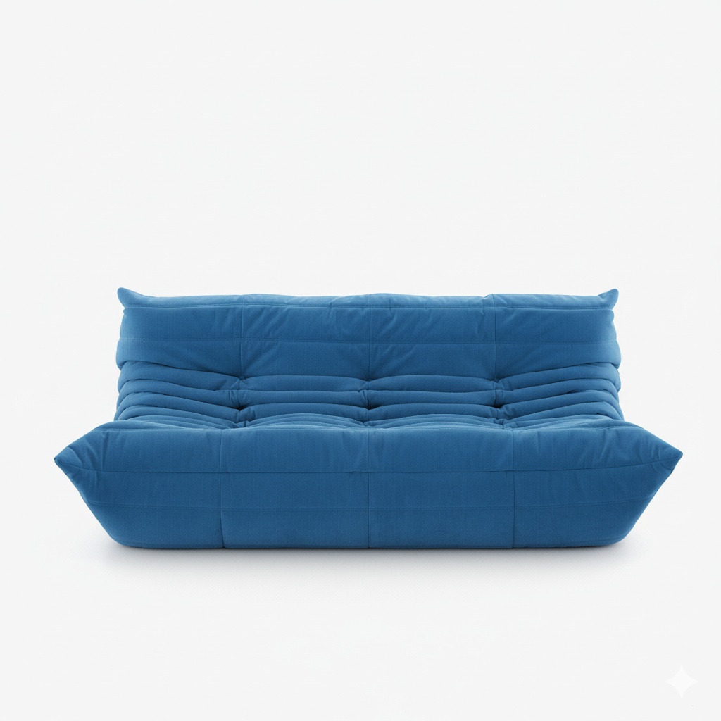 Koto - Canapé Togo Compressé Bleu