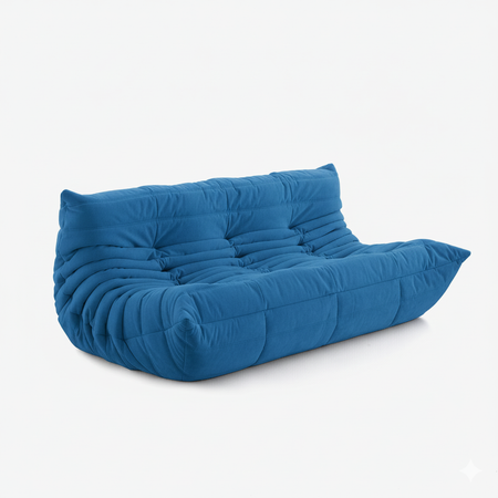 Koto - Canapé Togo Compressé Bleu