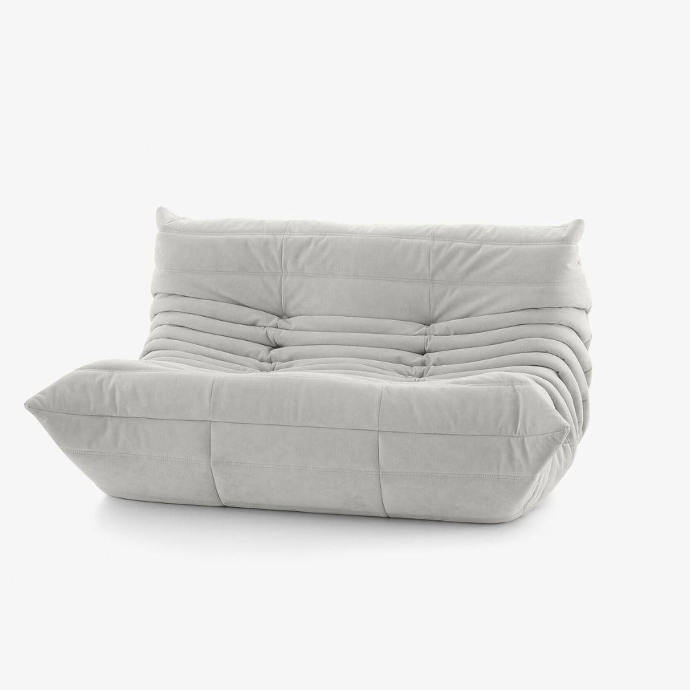 Koto Classic - Canapé Togo Compressé Blanc 2 Places