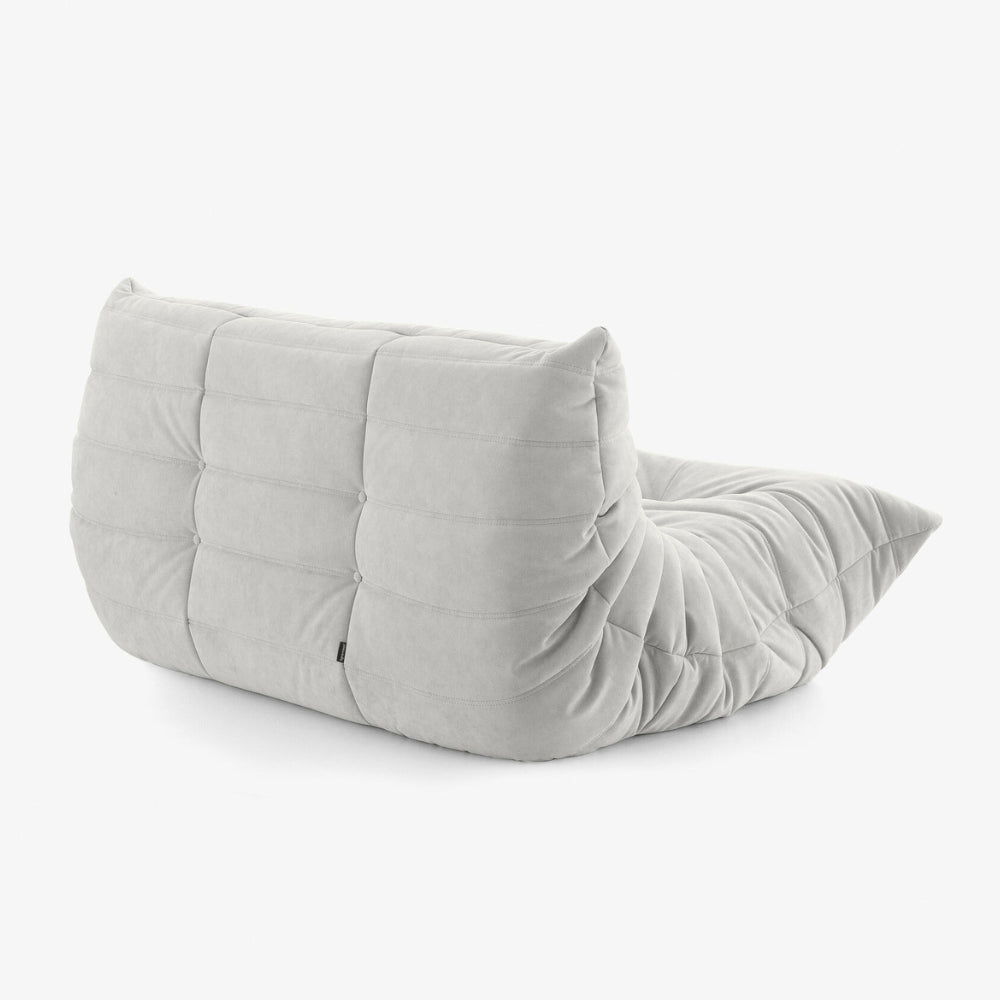 Koto Classic - Canapé Togo Compressé Blanc 2 Places