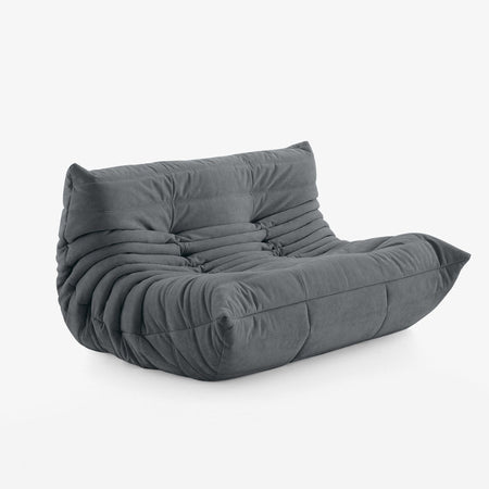 Koto Classic - Canapé Togo Compressé Gris 2 Places