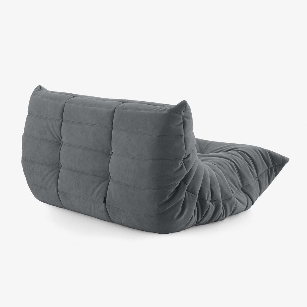 Koto Classic - Canapé Togo Compressé Gris 2 Places