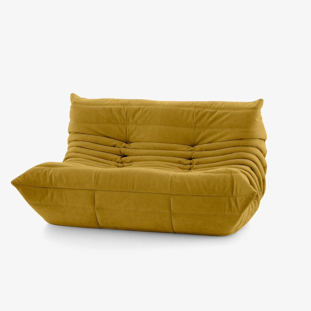 Koto Classic - Canapé Togo Compressé Jaune 2 Places