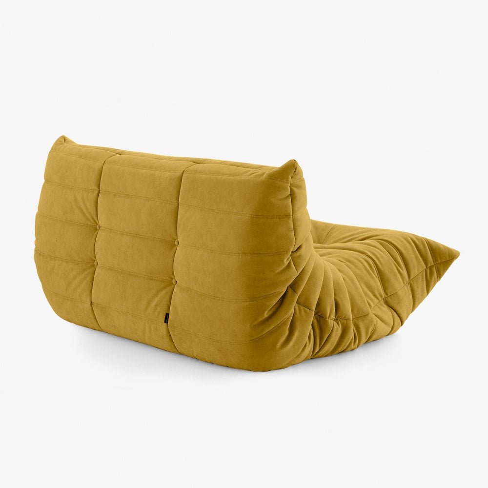 Koto Classic - Canapé Togo Compressé Jaune 2 Places