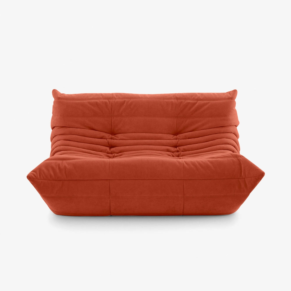 Koto Classic - Canapé Togo Compressé Orange 2 Places
