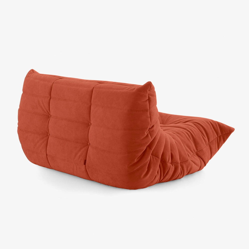 Koto Classic - Canapé Togo Compressé Orange 2 Places