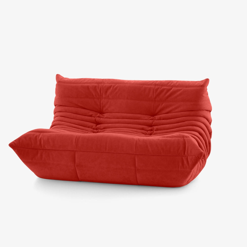 Koto Classic - Canapé Togo Compressé Rouge 2 Places